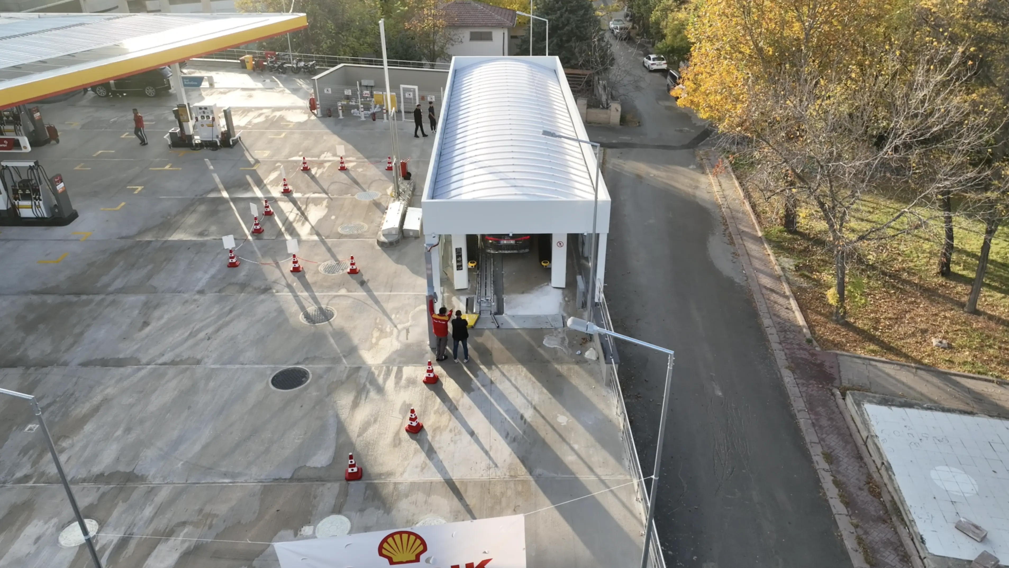 Shell energy facility with modern infrastructure and sustainable technology