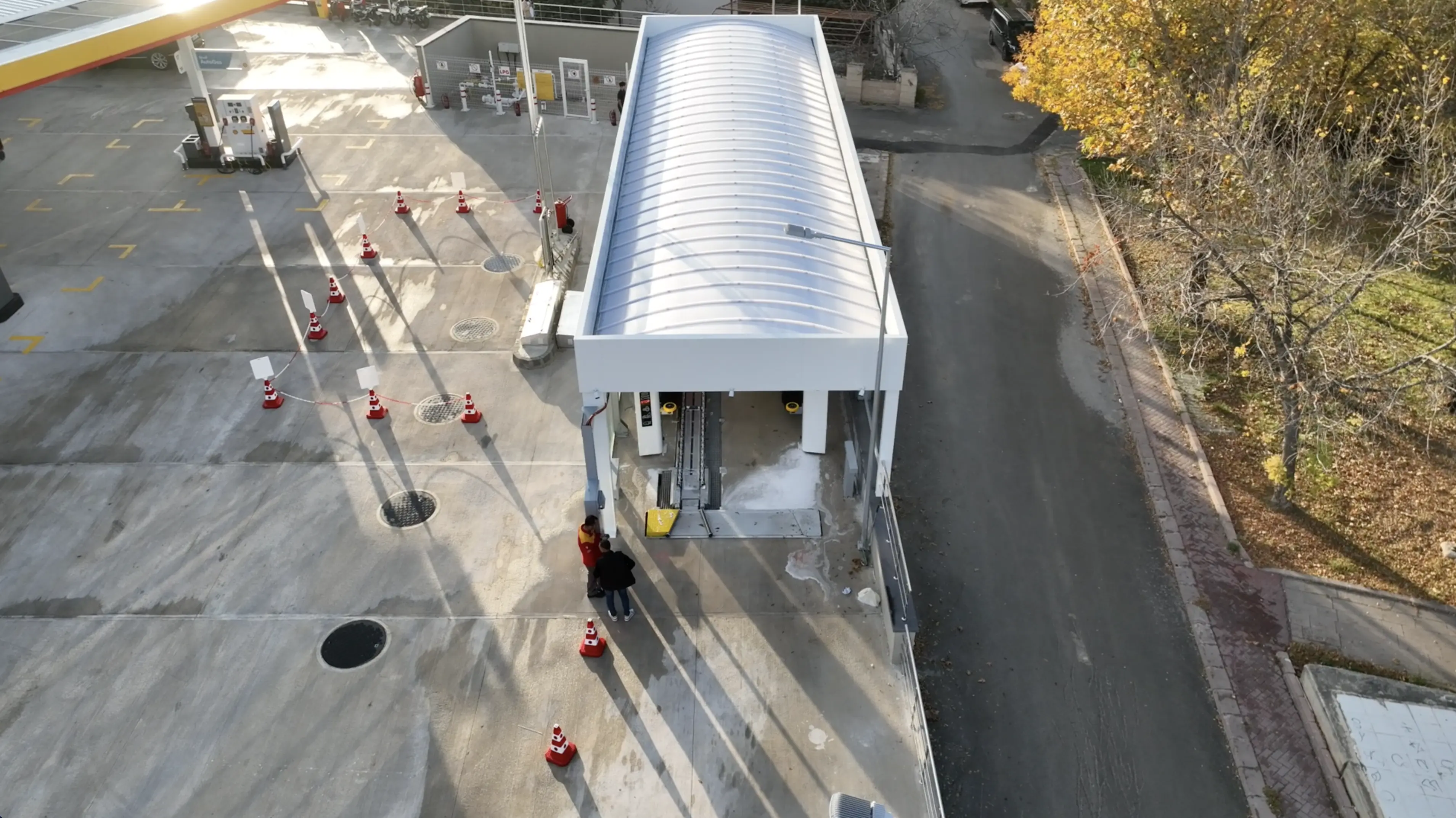 Shell solar energy installation